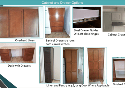 Cabinet & Drawer Options